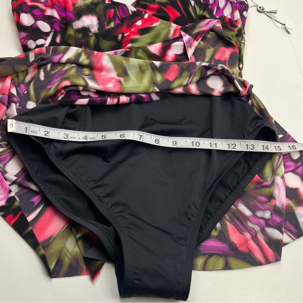 Magicsuit Womens Flutter Willow V-Neck Swimdress Size 14 One Piece Swimsuit NWOT - Picture 9 of 13